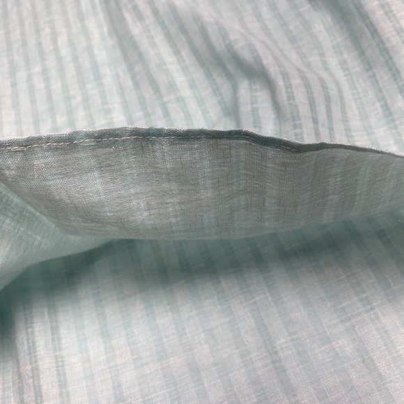 Muted Blue Sheer Cotton Men's Kurta - Size 38, Effortless Elegance - Picture 4 of 4